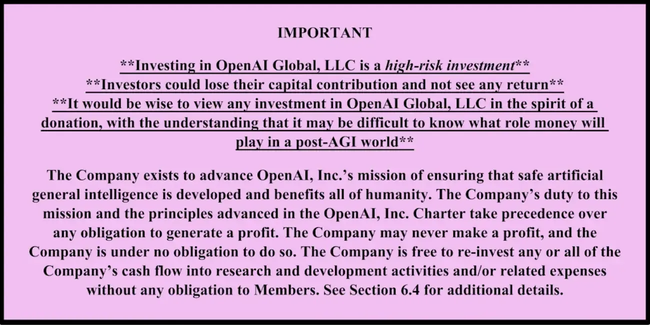 OpenAI Investment Docs